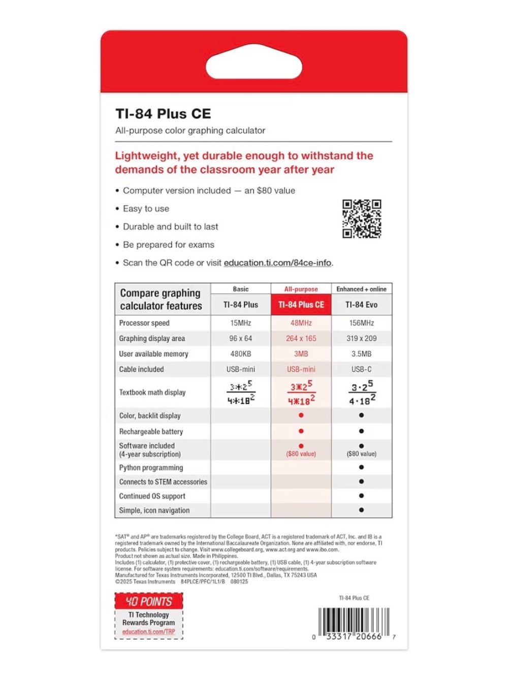 TI-84 Plus CE Color Graphing Calculator (NEW) - Picture 9 of 10
